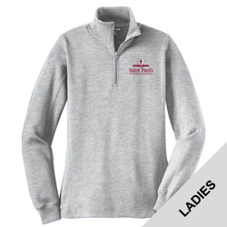 LST253 - S391E001 - EMB - Ladies 1/4 Zip Sweatshirt